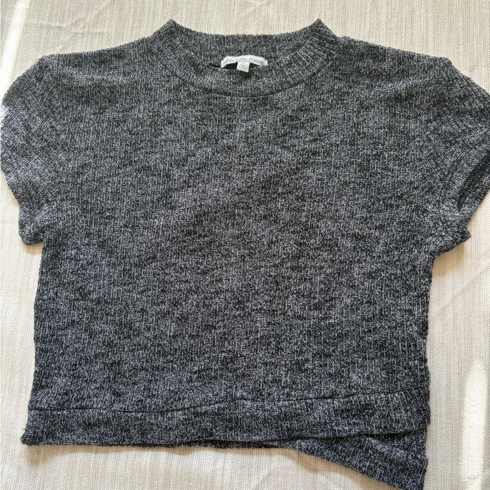 Charlotte Russe Charcoal Crew Neck Sweater Medium